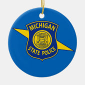 Michigan-Staats-Polizei verziert Keramikornament (Vorne)