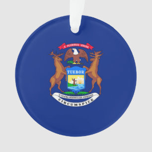 Michigan Staatsflagge Design Ornament