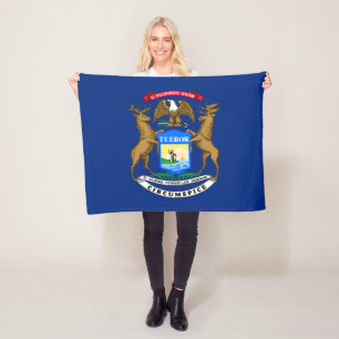 Michigan Staatsflagge Fleecedecke