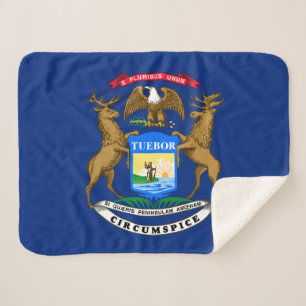 Michigan Staatsflagge Sherpadecke