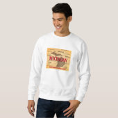 Michigan-Staatsstolz-Karten-Silhouette Sweatshirt (Vorne ganz)