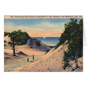 Michigan-Stadt-Indiana-Sanddünen 1940
