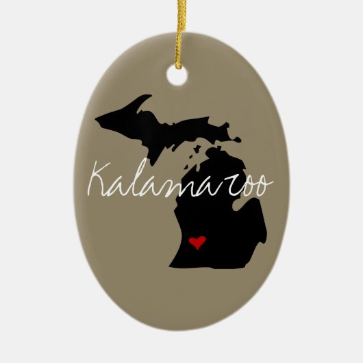 Michigan-Stadt Keramikornament (Vorne)