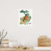 Michigan State Amerikanischer Rotkehlchen Apfelblü Poster (Küche)