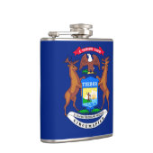 Michigan State Flag Design Flachmann (Rechts)