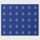Michigan State Flag Design Geschenkpapier (Flach)