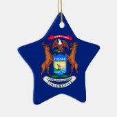 Michigan State Flag Design Keramikornament (Rechts)