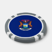 Michigan State Flag Design Pokerchips (Einzeln)