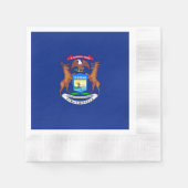 Michigan State Flag Design Serviette (Vorderseite)