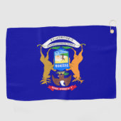 Michigan State Flag Golf Towel Golfhandtuch (Horizontal)