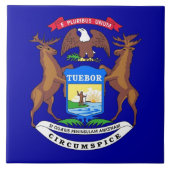 Michigan State Flag Tile Fliese (Vorderseite)