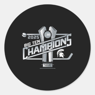 Michigan State Spartans Herren Eishockey Big Ten C Runder Aufkleber