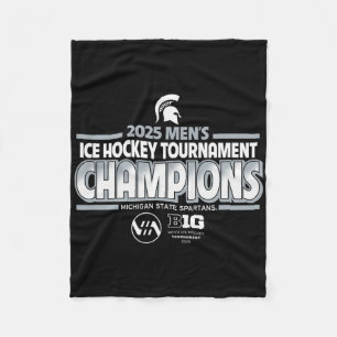 Michigan State Spartans Herren-Hockey Big Ten-Meis Fleecedecke