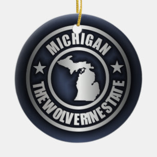 "Michigan Steel" Dekorative Ornamente (blau)