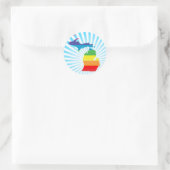 michigan stolz. runder aufkleber (Tasche)