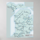 Michigan Stream Systems 18" x 24" Poster (Vorne)
