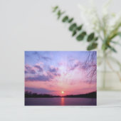 Michigan Sunset 1 Postkarte (Stehend Vorderseite)