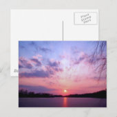 Michigan Sunset 1 Postkarte (Vorne/Hinten)