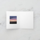 Michigan Sunset Blank Faltcard Lake Dankeskarte (Innenseite)