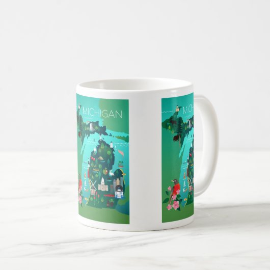 Michigan Tasse (VorderseiteRechts)
