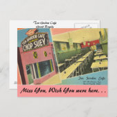 Michigan, Tea Garden Café, Grand Rapids Postkarte (Vorne/Hinten)