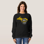 Michigan Tech Huskies Staatsform Sweatshirt (Vorne ganz)