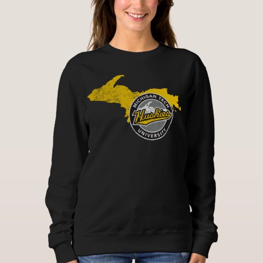 Michigan Tech Huskies Staatsform Sweatshirt (Vorderseite)