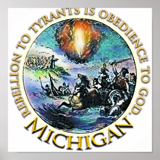 Michigan-Tee-Party-Plakate Poster (Vorne)