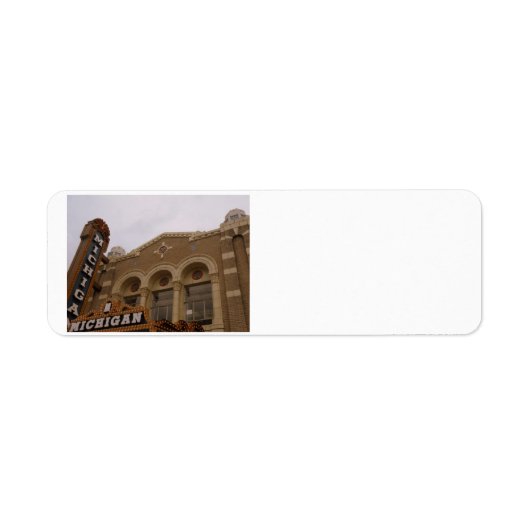 Michigan Theater, Ann Arbor-Adressetiketten (Vorne)