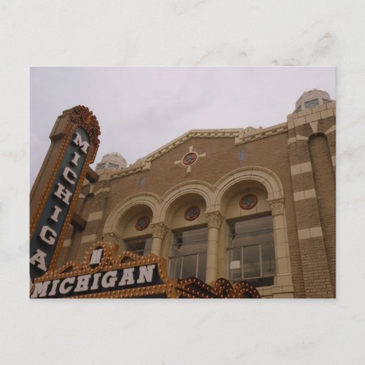 Michigan Theater, Ann Arbor Postkarte (Vorderseite)