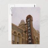 Michigan Theater Postcard Postkarte (Vorne/Hinten)