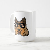 Michigan Theme coffee Tasse - Sheltie Sheepdog (Vorderseite Links)