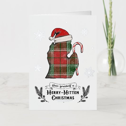 Michigan Themed Weihnachtskarte (Vorderseite)