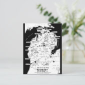 Michigan Tourist Map Postkarte (Stehend Vorderseite)