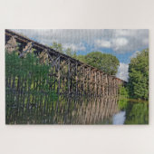 Michigan Train Trestle Over River Puzzle (Horizontal)