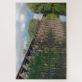 Michigan Train Trestle Over River Puzzle (Vertikal)