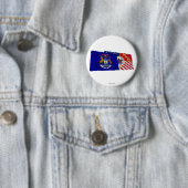 Michigan- und Detroit-Flaggen Button (Beispiel)