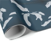 Michigan und die Großen Seen Geschenkpapier (Rolleneckpunkt)