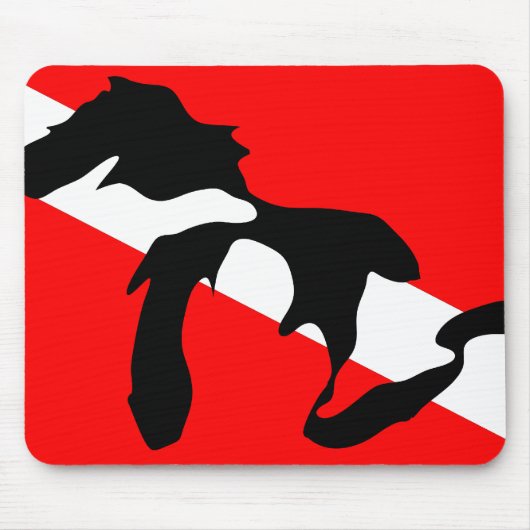 Michigan-Unterwasseratemgerät Mousepad (Vorne)