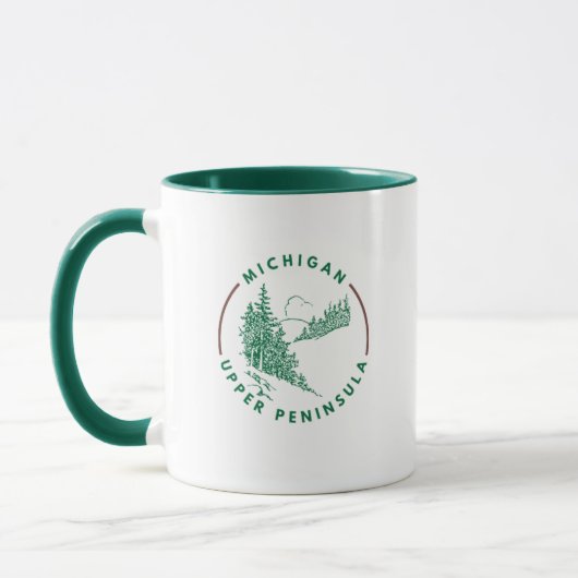 Michigan Upper Peninsula Heimat Kaffee Tasse (Links)
