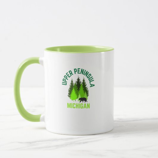 Michigan Upper Peninsula Heimat Kaffee Tasse (Links)