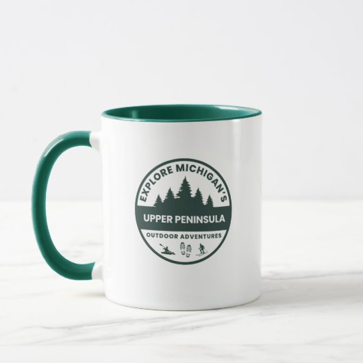 Michigan Upper Peninsula Heimat Kaffee Tasse (Links)