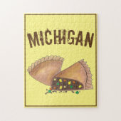 Michigan Upper Peninsula Pasties Pasty Meat Pie Puzzle (Vertikal)