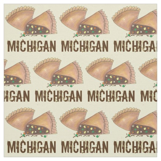 Michigan Upper Peninsula Pasty Meat Pie Feinschmec Stoff (Muster)