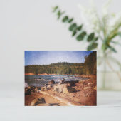 Michigan Upper Peninsula Shoreline Postkarte (Stehend Vorderseite)