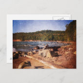 Michigan Upper Peninsula Shoreline Postkarte (Vorne/Hinten)