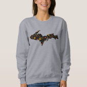 Michigan Upper Peninsula Trendy Sweatshirt (Vorderseite)