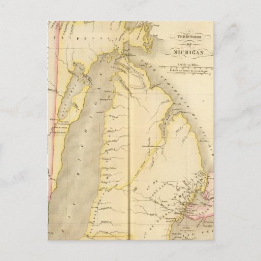 Michigan US Postkarte (Vorderseite)