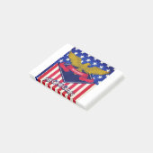 Michigan USA Flag Post-it Klebezettel (angewinkelt)