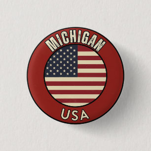 Michigan Vereinigte Staaten von Amerika Button